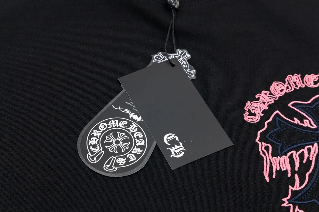 Chrome Hearts/ 🪡 Logo Same Style T Versatile : Black Size：XS~L